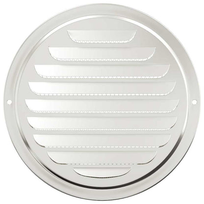 Luchtventilatie roosters 4 pcs Zilver 200 mm Roestvrij staal