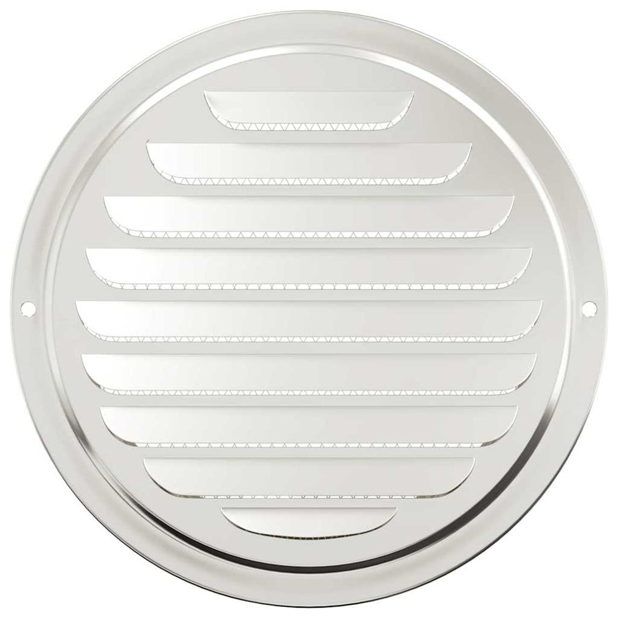 Luchtventilatie roosters 4 pcs Zilver 200 mm Roestvrij staal
