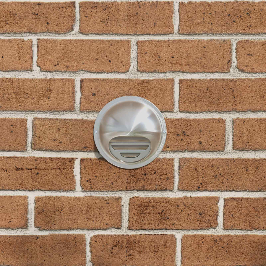 Luchtventilatie roosters 2 pcs Zilver 80 mm Roestvrij staal