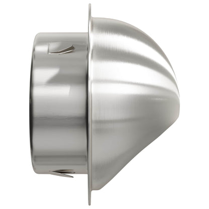 Luchtventilatie roosters 2 pcs Zilver 80 mm Roestvrij staal