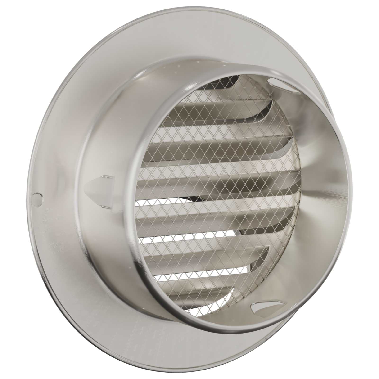 Luchtventilatie roosters 8 pcs Zilver 80 mm Roestvrij staal