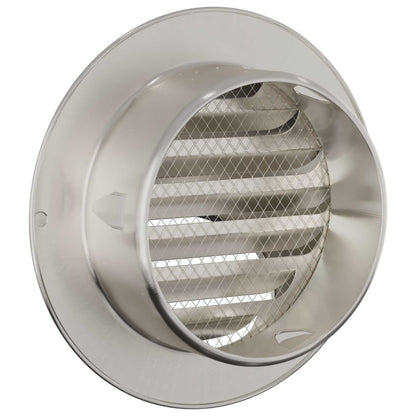 Luchtventilatie roosters 8 pcs Zilver 80 mm Roestvrij staal