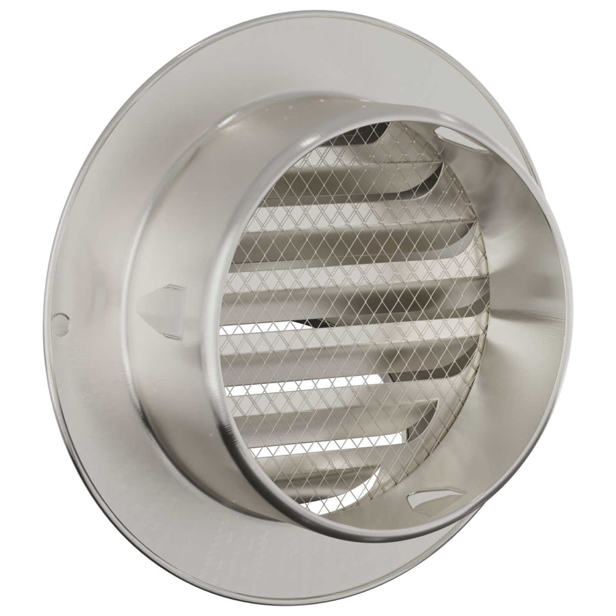 Luchtventilatie roosters 8 pcs Zilver 80 mm Roestvrij staal
