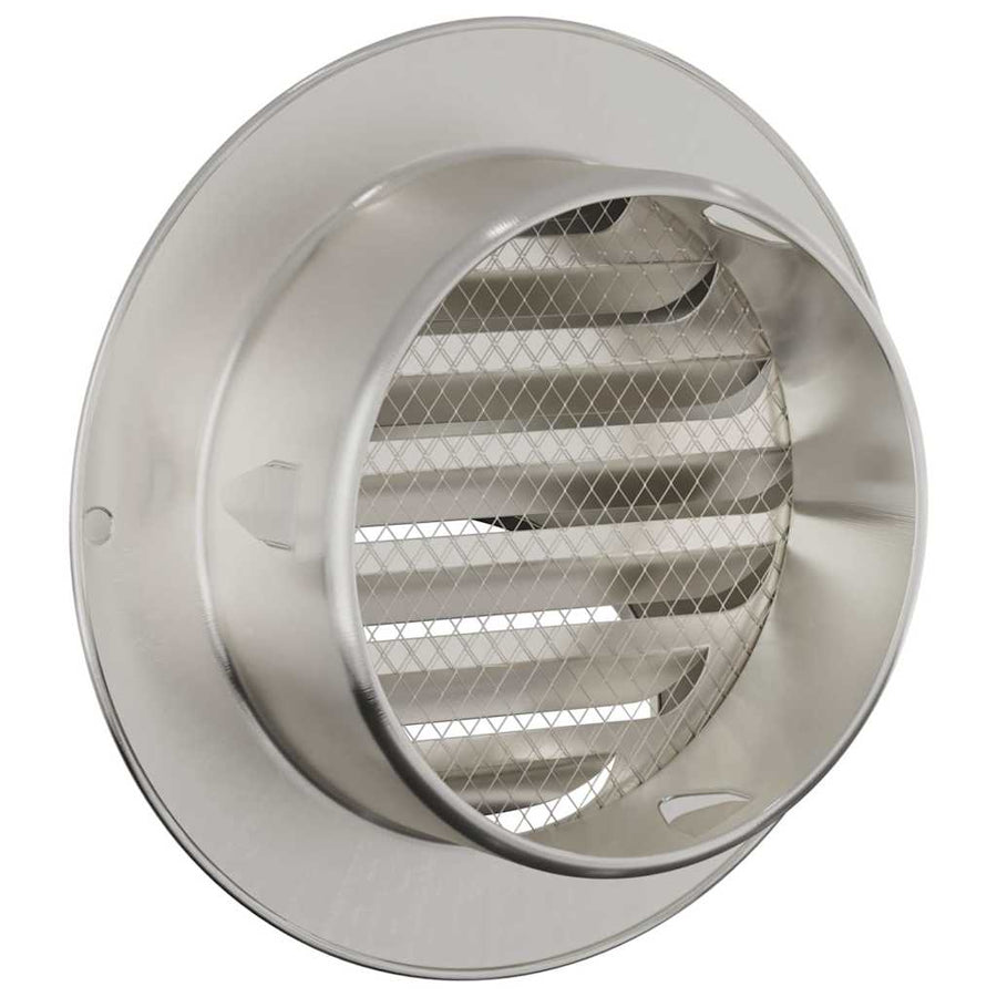 Luchtventilatie roosters 2 pcs Zilver 100 mm Roestvrij staal