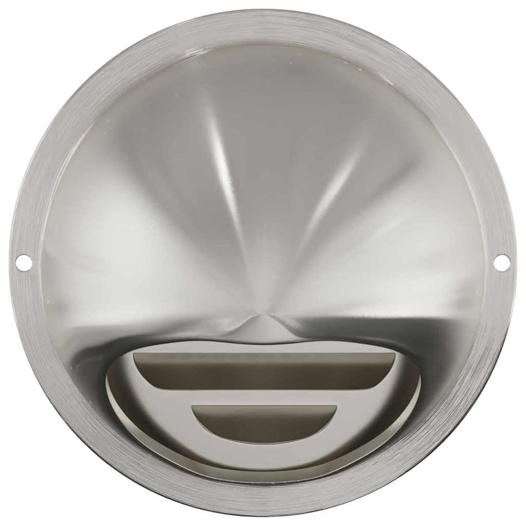 Luchtventilatie roosters 2 pcs Zilver 100 mm Roestvrij staal