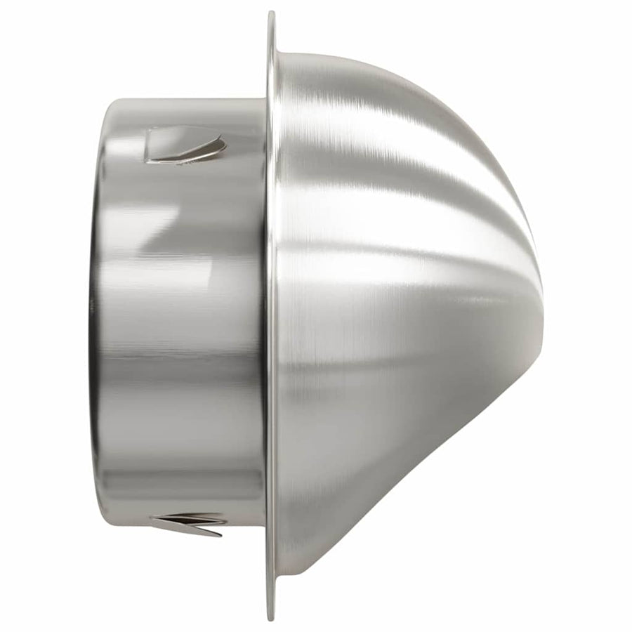 Luchtventilatie roosters 8 pcs Zilver 100 mm Roestvrij staal