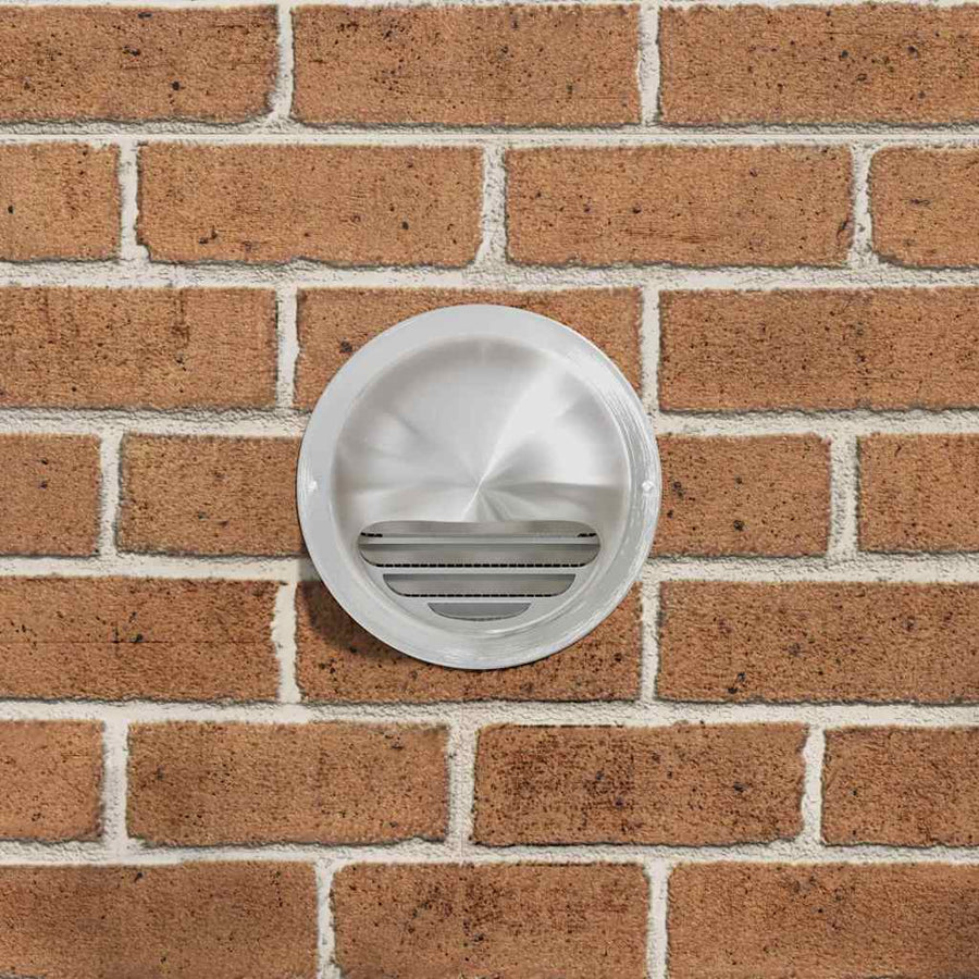 Luchtventilatie roosters 2 pcs Zilver 150 mm Roestvrij staal