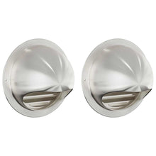 Luchtventilatie roosters 2 pcs Zilver 150 mm Roestvrij staal