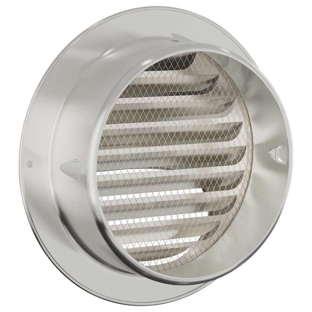 Luchtventilatie roosters 2 pcs Zilver 150 mm Roestvrij staal