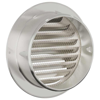 Luchtventilatie roosters 8 pcs Zilver 150 mm Roestvrij staal