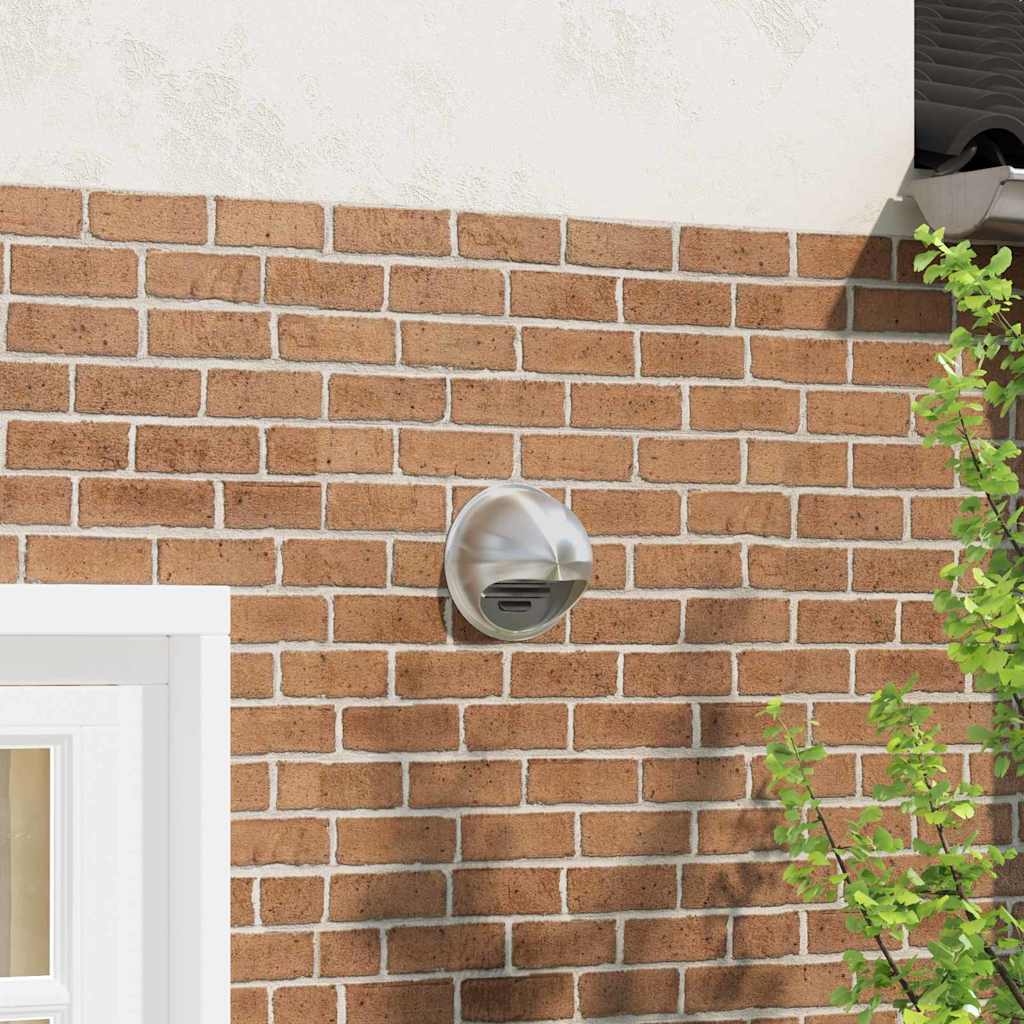 Luchtventilatie roosters 2 pcs Zilver 200 mm Roestvrij staal