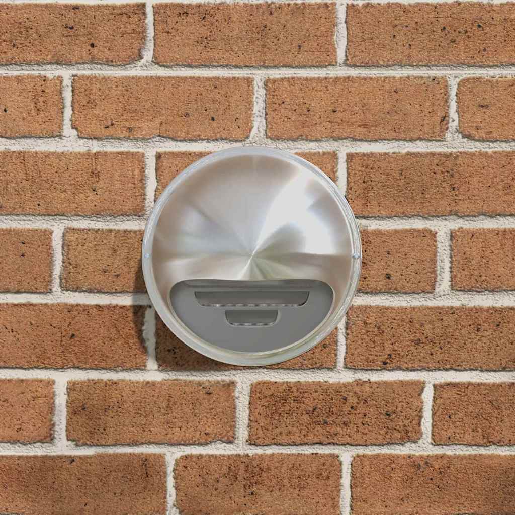 Luchtventilatie roosters 2 pcs Zilver 200 mm Roestvrij staal