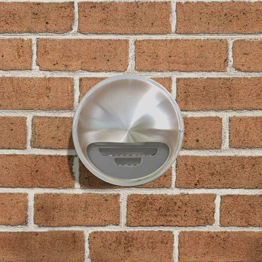 Luchtventilatie roosters 2 pcs Zilver 200 mm Roestvrij staal