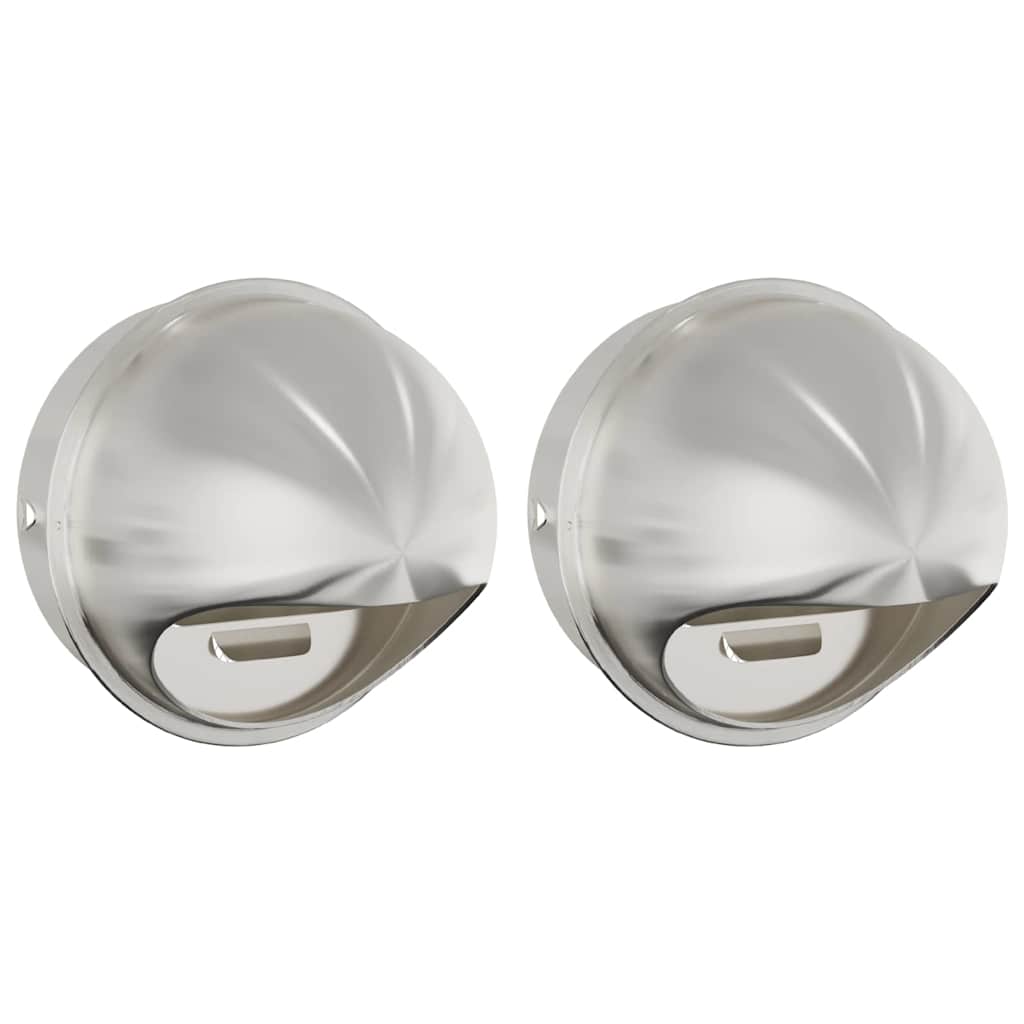 Luchtventilatie roosters 2 pcs Zilver 200 mm Roestvrij staal