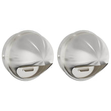 Luchtventilatie roosters 2 pcs Zilver 200 mm Roestvrij staal
