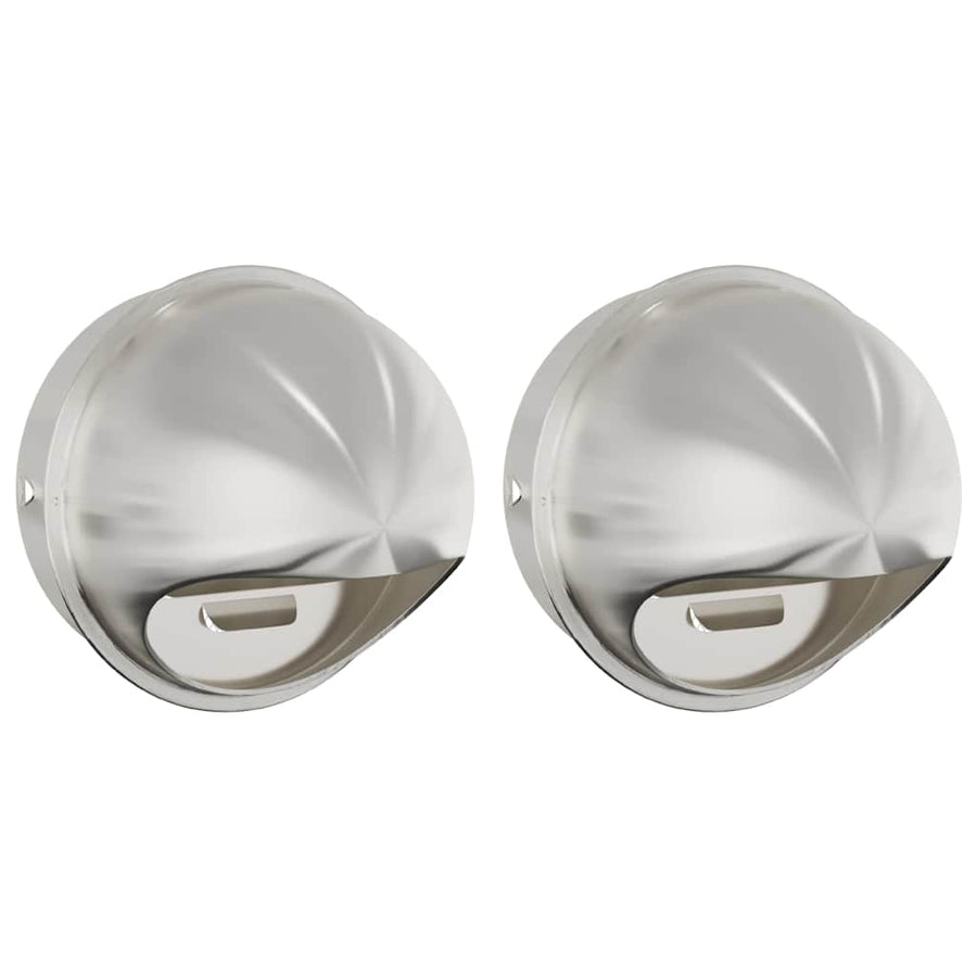 Luchtventilatie roosters 2 pcs Zilver 200 mm Roestvrij staal