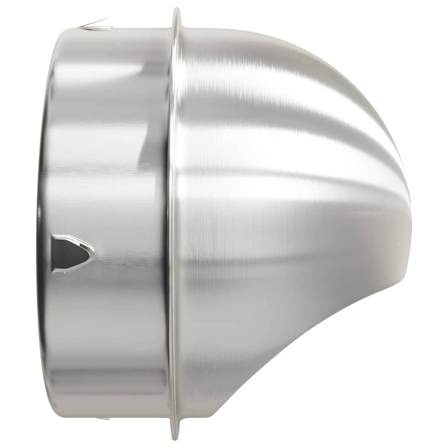 Luchtventilatie roosters 2 pcs Zilver 200 mm Roestvrij staal