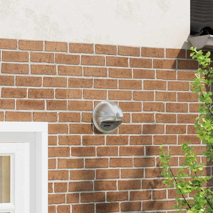 Luchtventilatie roosters 8 pcs Zilver 200 mm Roestvrij staal