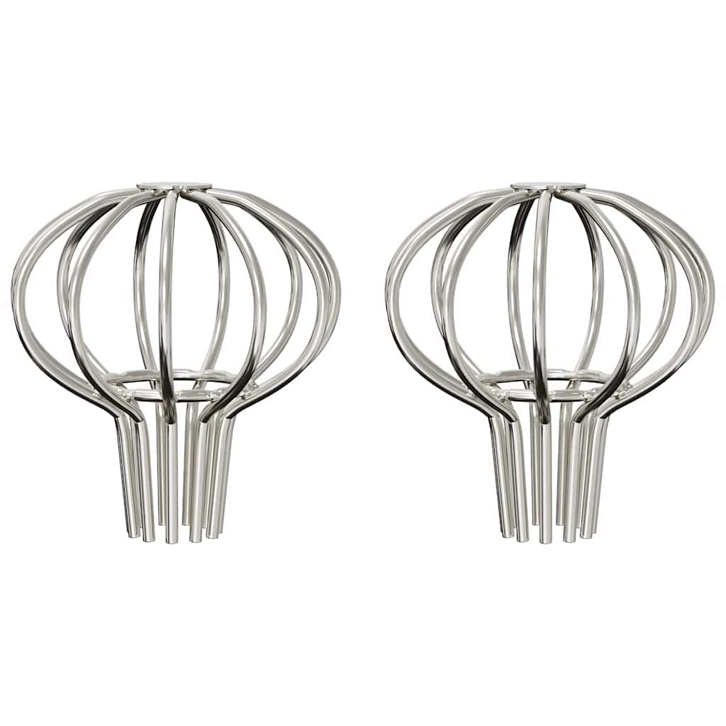 Bladvanger voor goot 2 pcs Zilver 50 mm Roestvrij staal