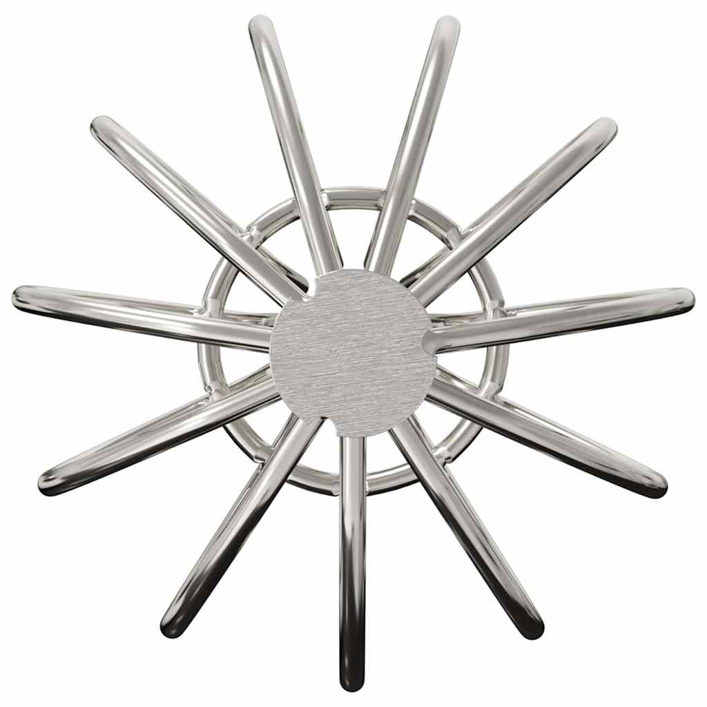 Bladvanger voor goot 8 pcs Zilver 50 mm Roestvrij staal