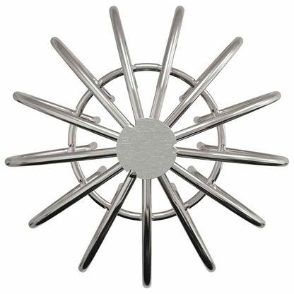 Bladvanger voor goot 2 pcs Zilver 75 mm Roestvrij staal