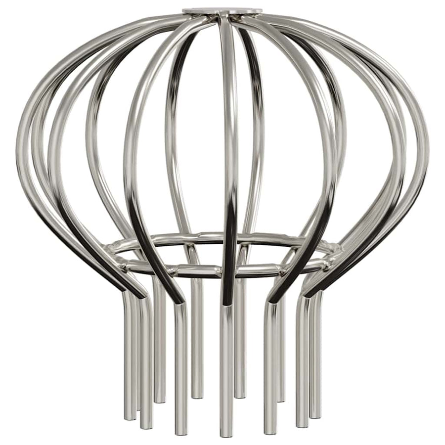 Bladvanger voor goot 8 pcs Zilver 75 mm Roestvrij staal