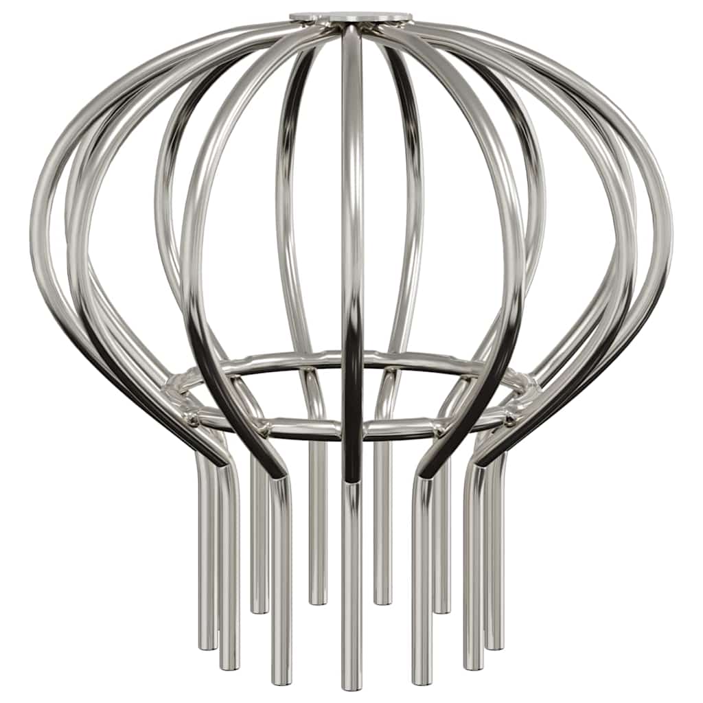 Bladvanger voor goot 8 pcs Zilver 75 mm Roestvrij staal