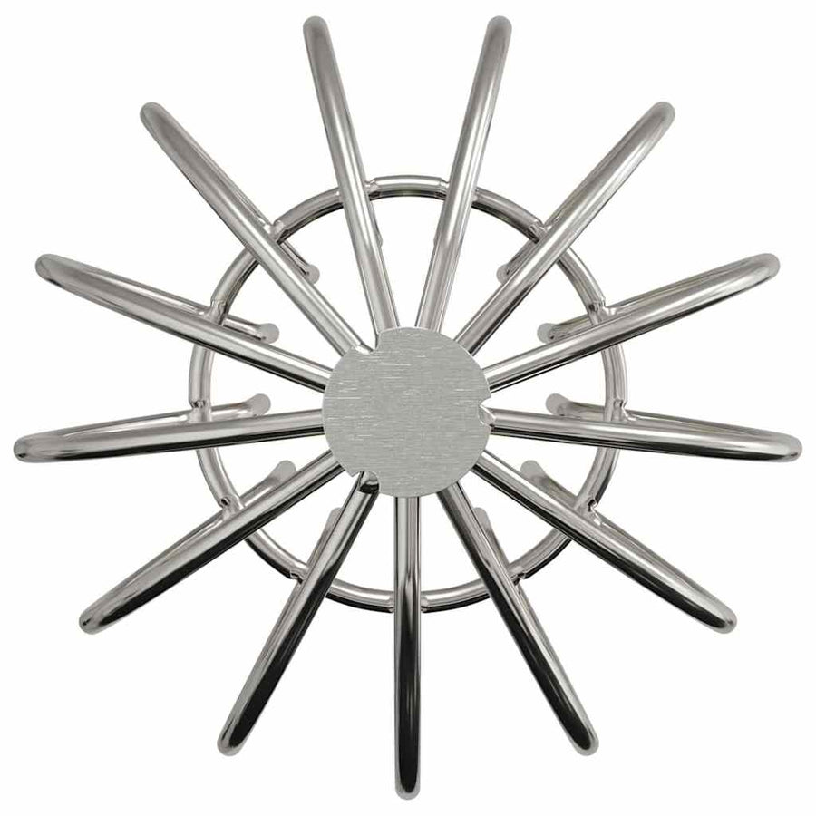 Bladvanger voor goot 8 pcs Zilver 75 mm Roestvrij staal