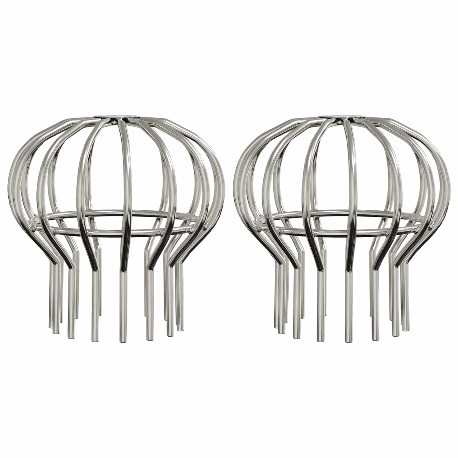 Bladvanger voor goot 2 pcs Zilver 110 mm Roestvrij staal