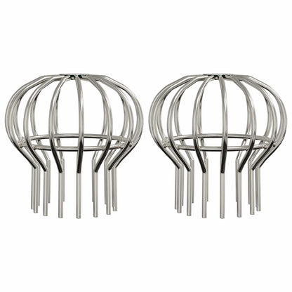 Bladvanger voor goot 2 pcs Zilver 110 mm Roestvrij staal