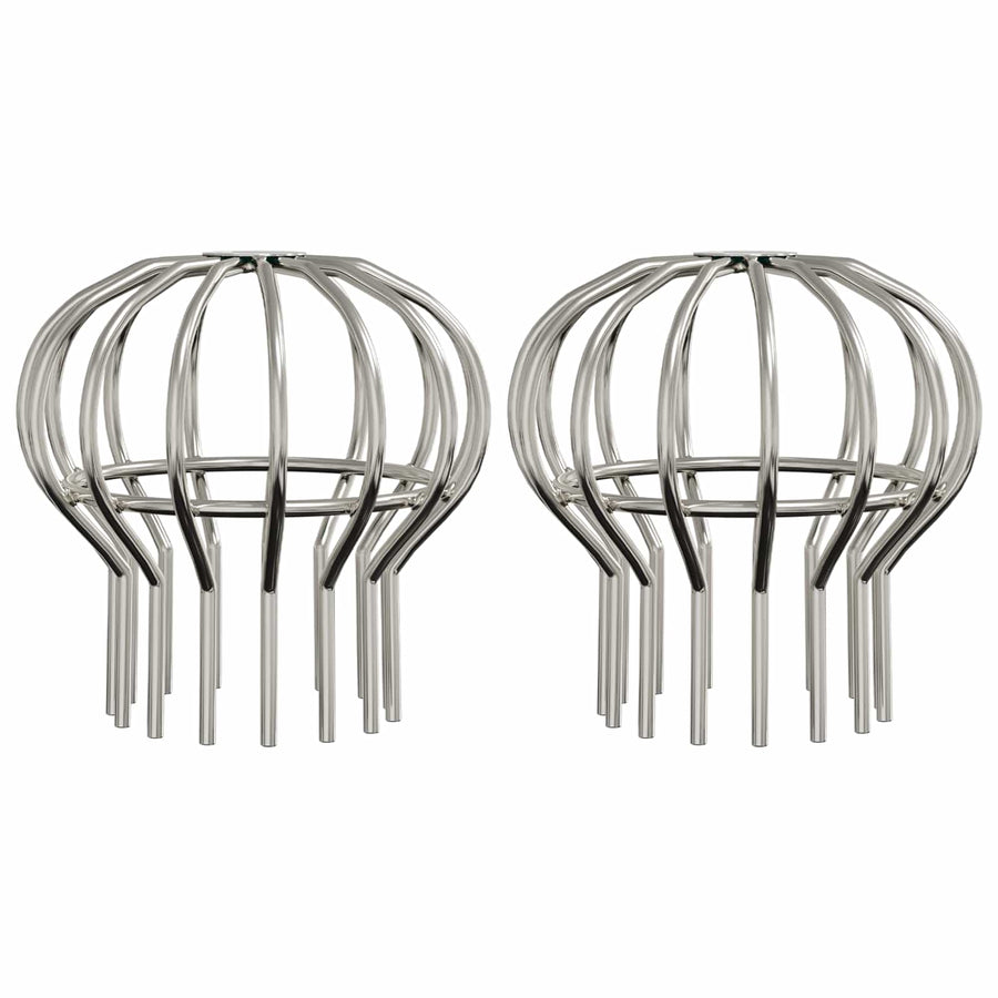 Bladvanger voor goot 2 pcs Zilver 110 mm Roestvrij staal