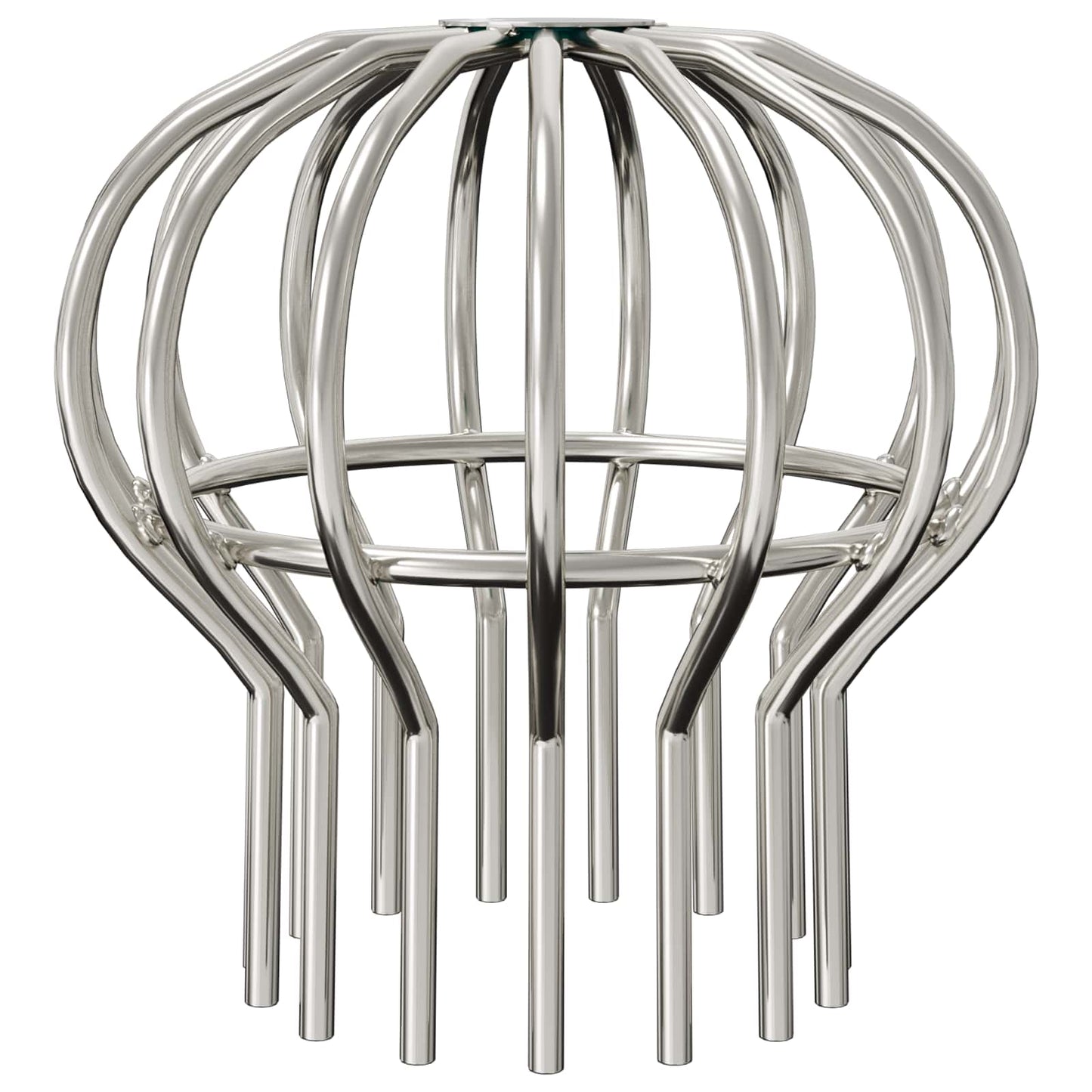 Bladvanger voor goot 8 pcs Zilver 110 mm Roestvrij staal