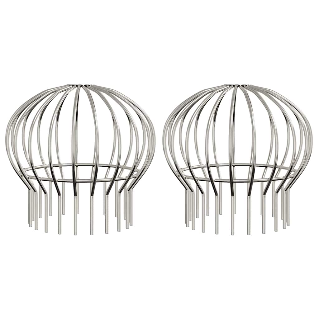 Bladvanger voor goot 2 pcs Zilver 160 mm Roestvrij staal
