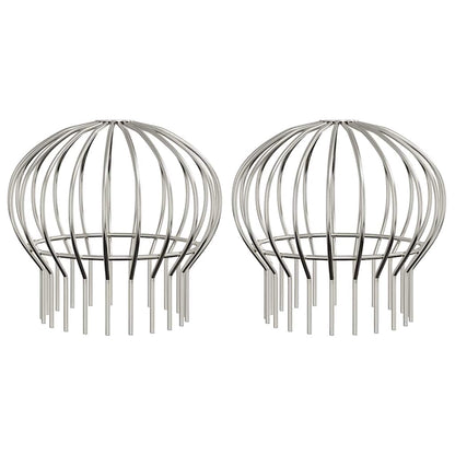 Bladvanger voor goot 2 pcs Zilver 160 mm Roestvrij staal