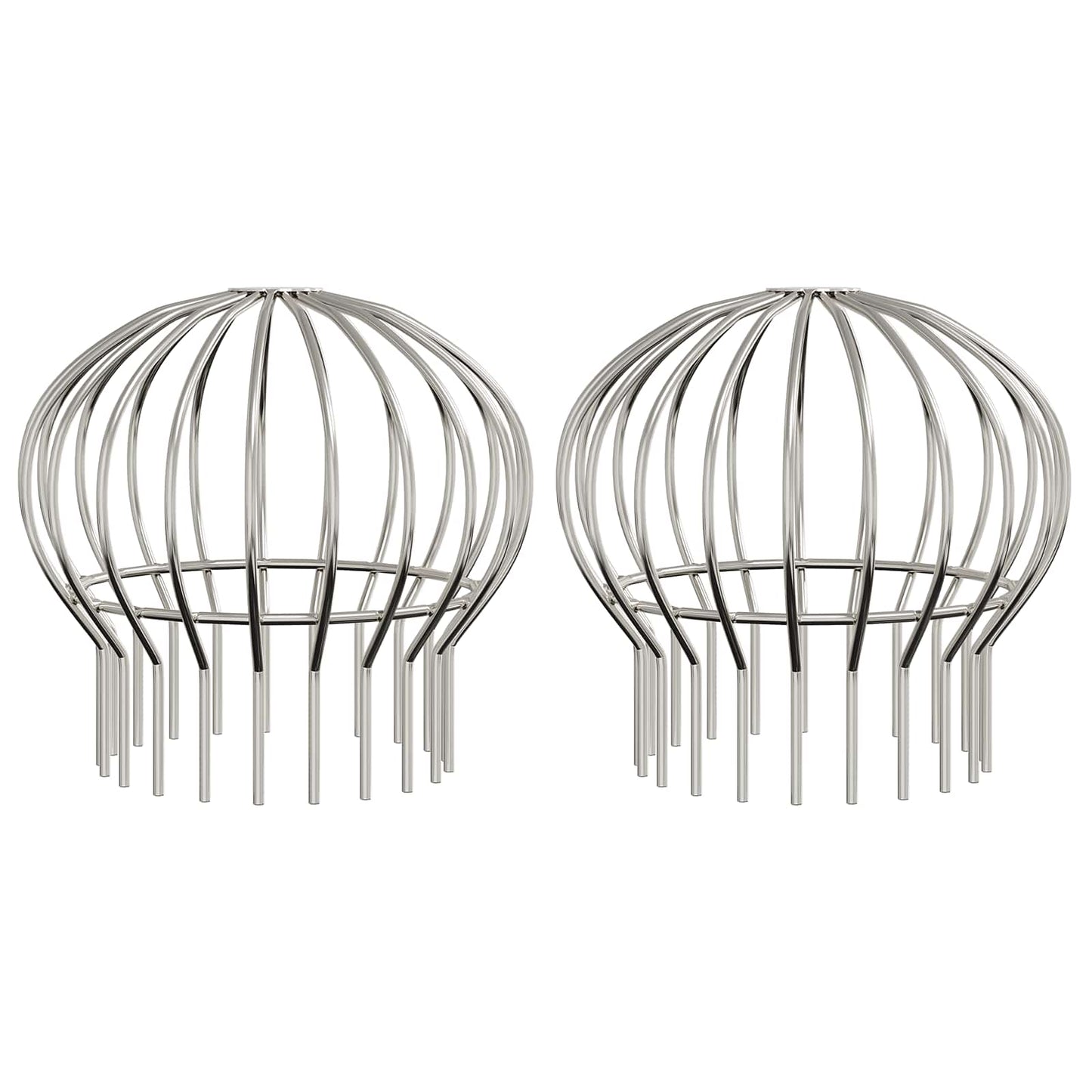 Bladvanger voor goot 2 pcs Zilver 200 mm Roestvrij staal