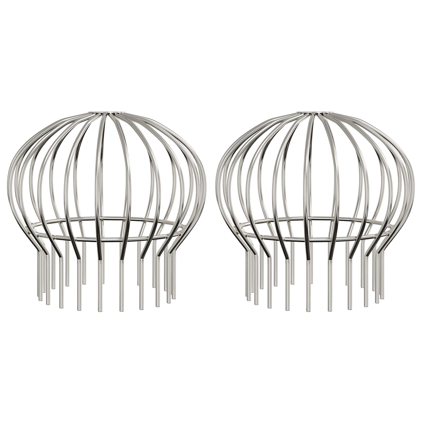 Bladvanger voor goot 2 pcs Zilver 200 mm Roestvrij staal