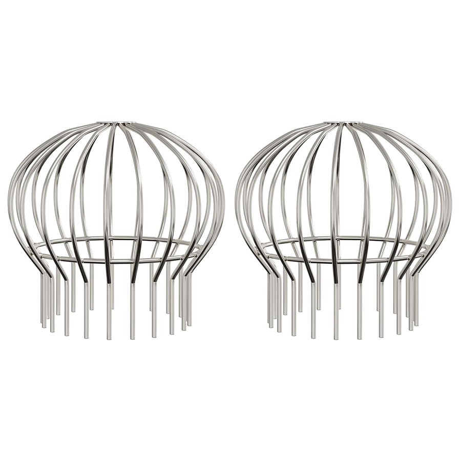 Bladvanger voor goot 2 pcs Zilver 200 mm Roestvrij staal