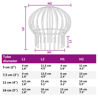 Bladvanger voor goot 8 pcs Zilver 200 mm Roestvrij staal