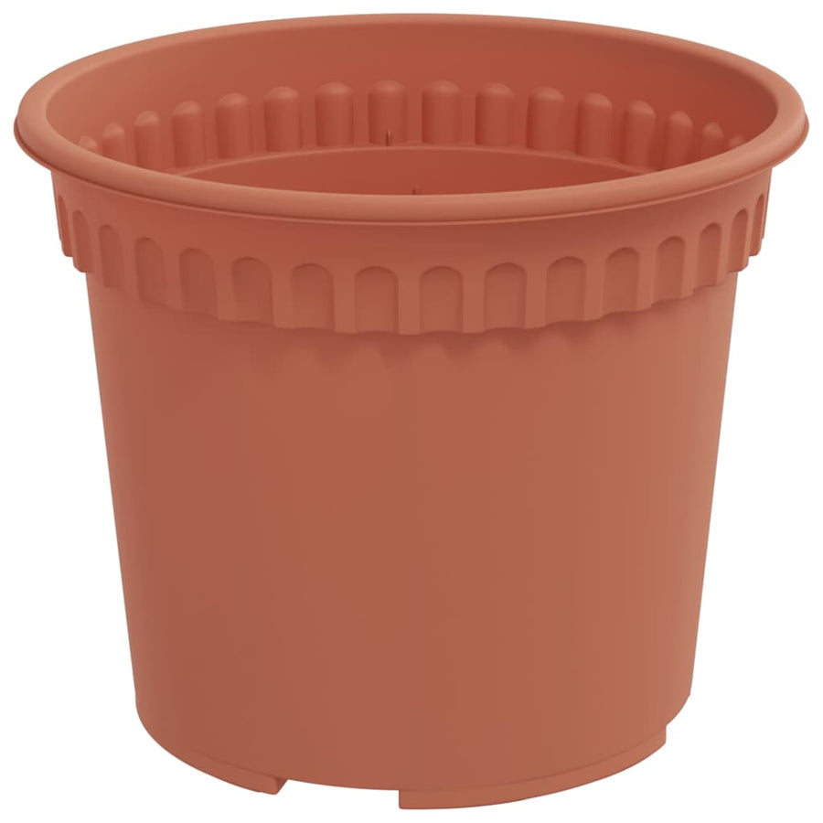 Ronde Bloempot 6 pcs Baksteenrood Ø 12,5 x 10 cm Kunststof