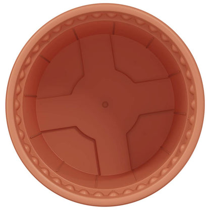 Ronde Bloempot 6 pcs Baksteenrood Ø 15 x 12 cm Kunststof