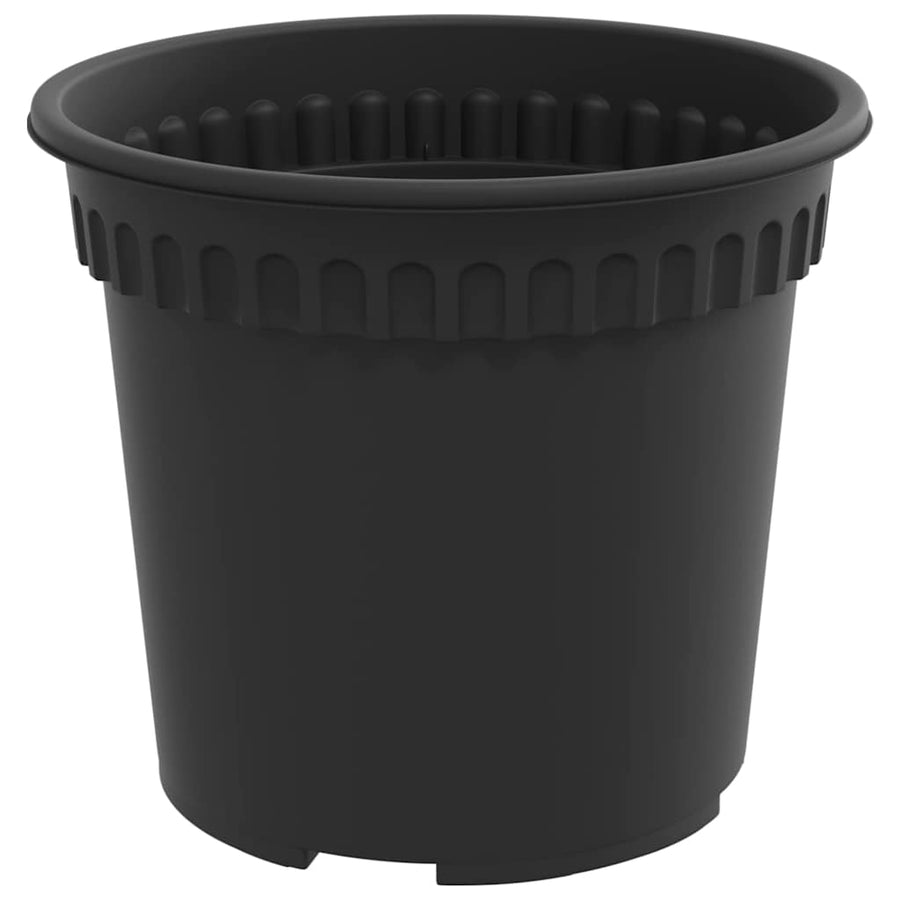 Ronde Bloempot 6 pcs Zwart Ø 15 x 12 cm Kunststof