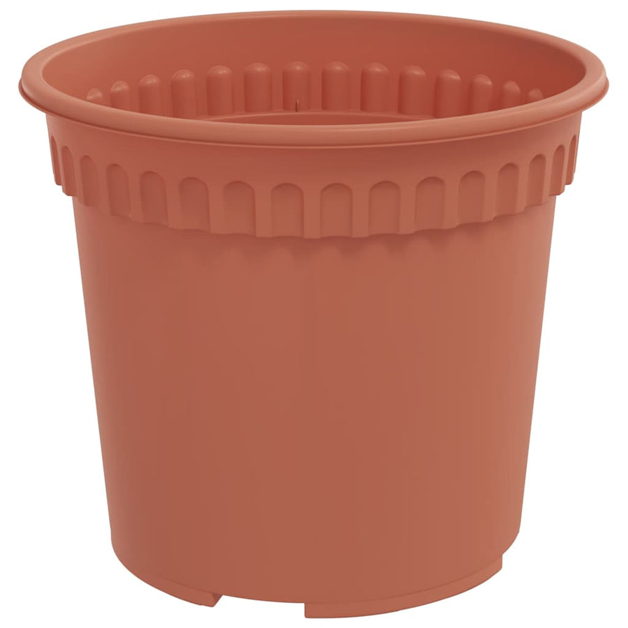 Ronde Bloempot 24 pcs Baksteenrood Ø 15 x 12 cm Kunststof