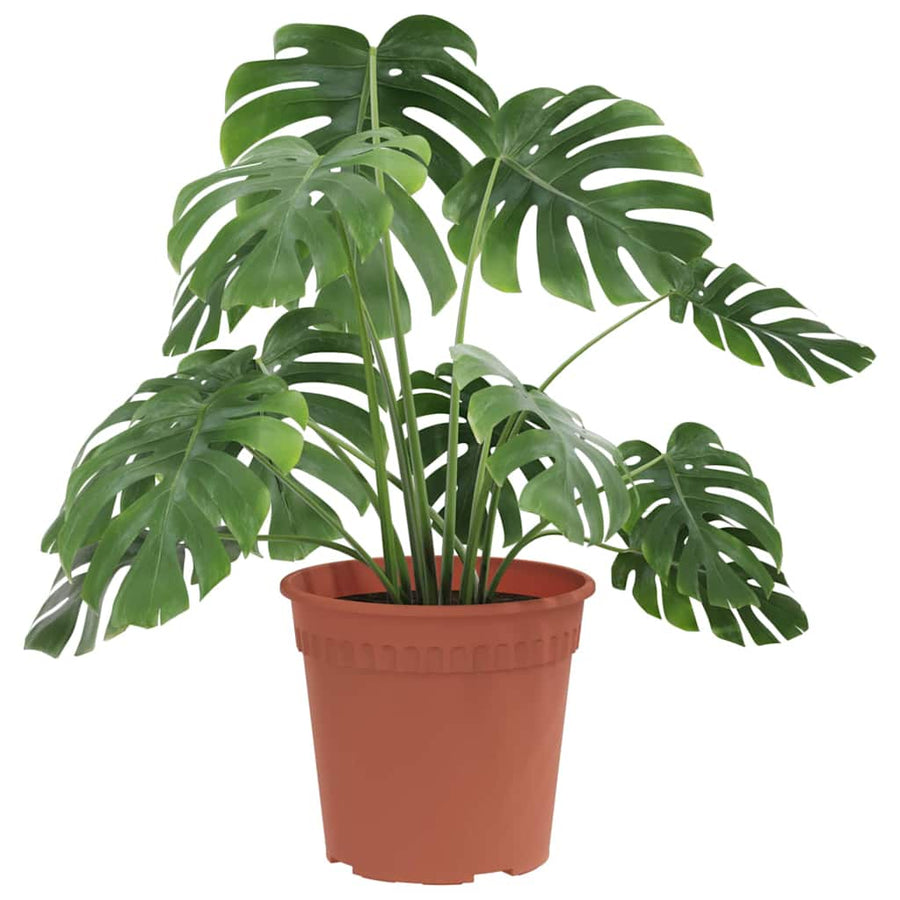 Ronde Bloempot 24 pcs Baksteenrood Ø 19 x 16 cm Kunststof