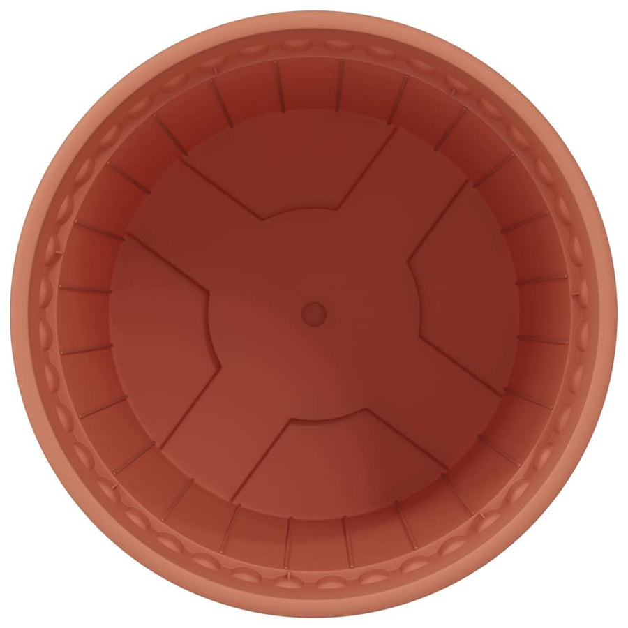 Ronde Bloempot 24 pcs Baksteenrood Ø 19 x 16 cm Kunststof