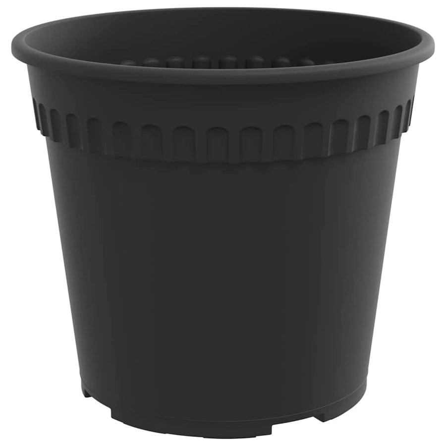 Ronde Bloempot 24 pcs Zwart Ø 19 x 16 cm Kunststof
