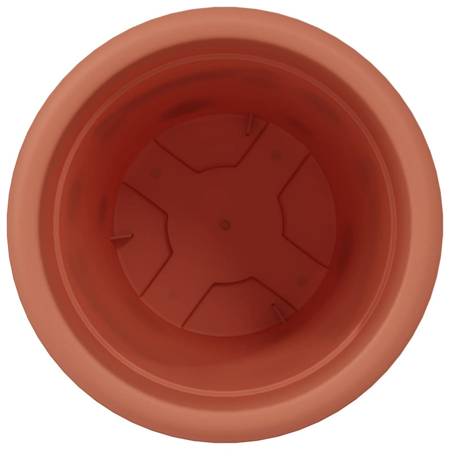 Ronde Bloempot 6 pcs Baksteenrood Ø 26 x 21.5 cm Kunststof