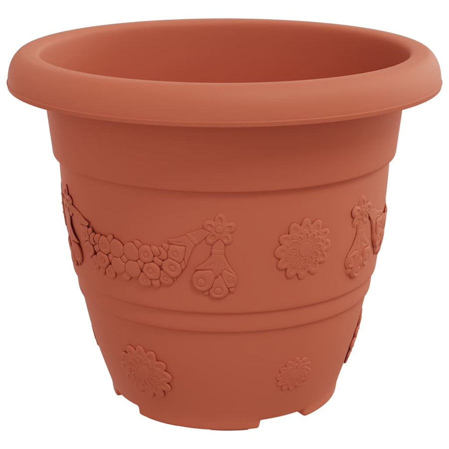 Ronde Bloempot 6 pcs Baksteenrood Ø 26 x 21.5 cm Kunststof