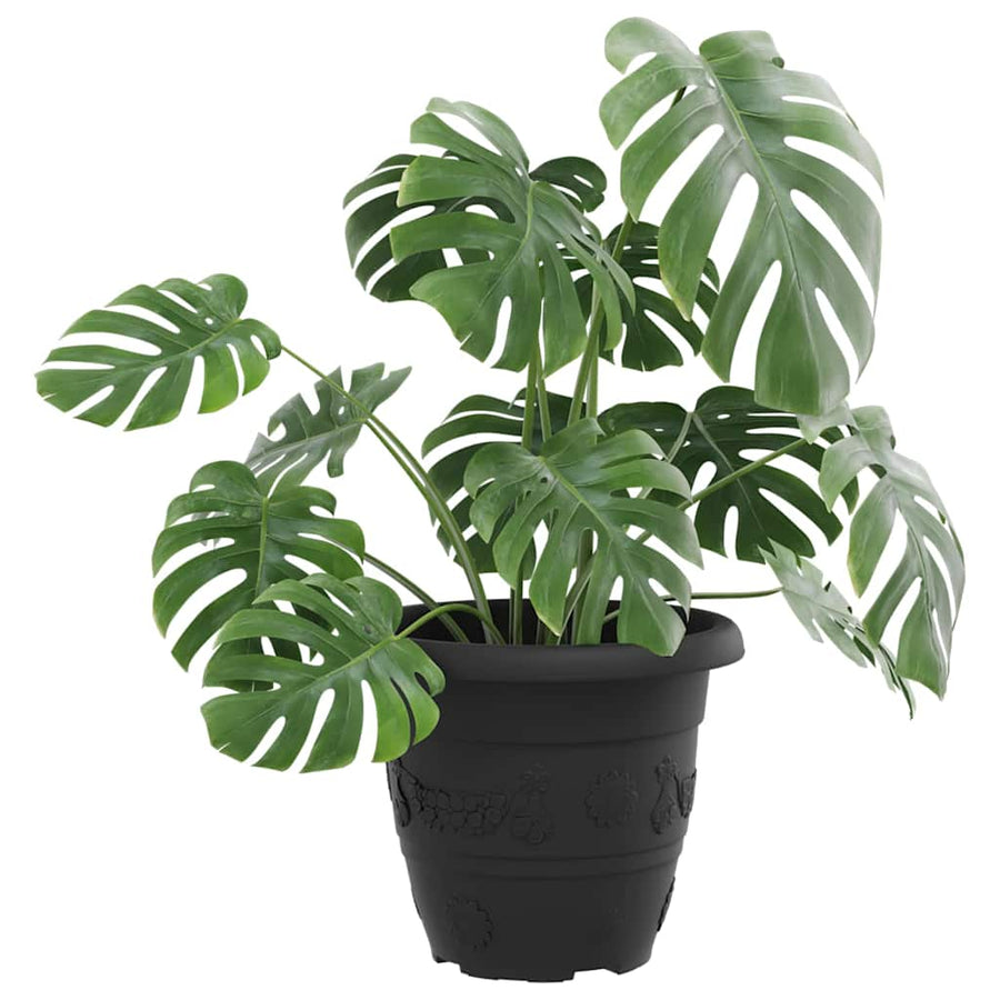 Ronde Bloempot 6 pcs Zwart Ø 26 x 21.5 cm Kunststof