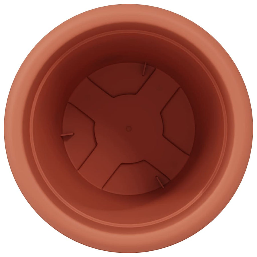 Ronde Bloempot 24 pcs Baksteenrood Ø 26 x 21.5 cm Kunststof