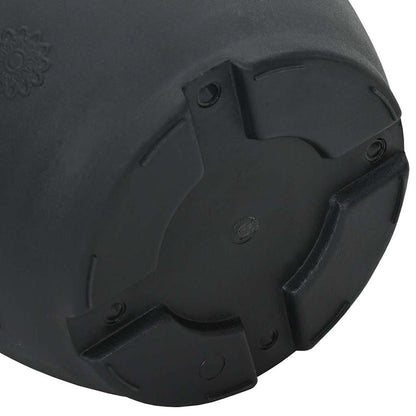 Ronde Bloempot 24 pcs Zwart Ø 26 x 21.5 cm Kunststof
